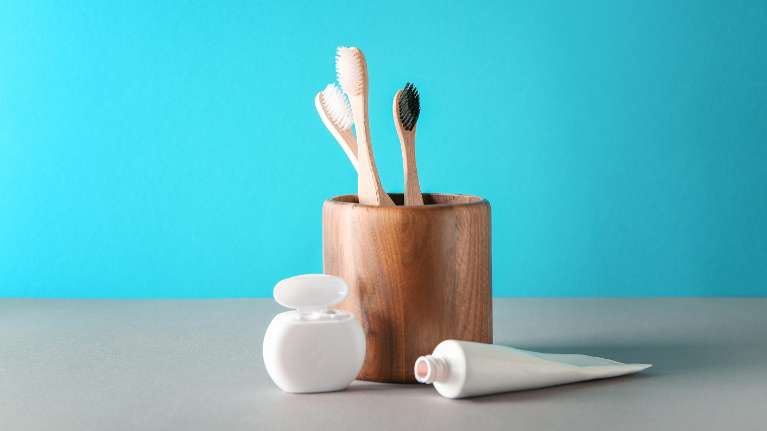 image of a toothpaste and toothbrushes in boulder co