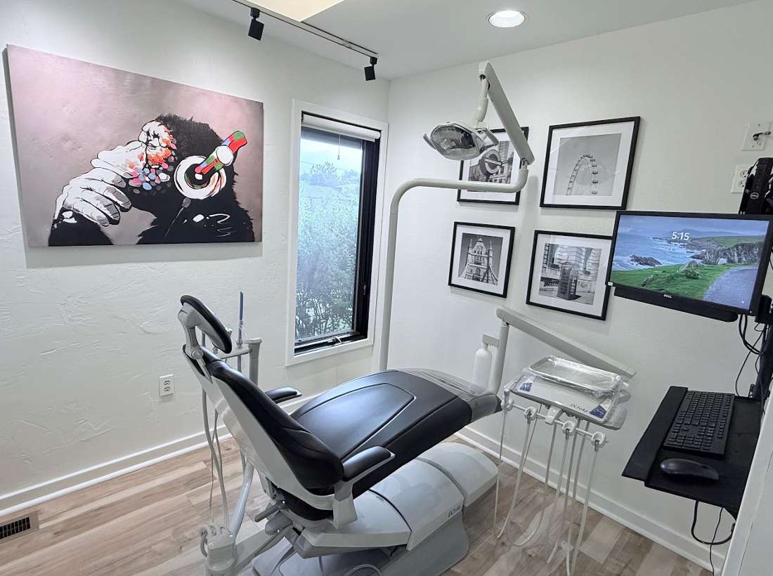 Dental exam room at our Boulder dental office